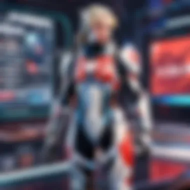 Esports App Interface for Valorant Interface of a popular esports app tailored for Valorant