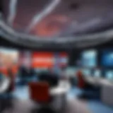 Illuminated Newsroom at Vanguard Headquarters