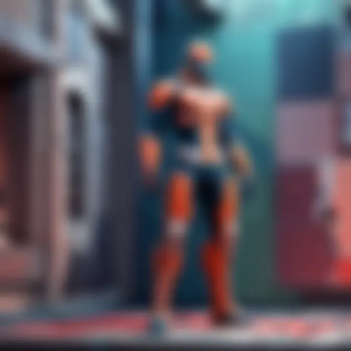 Creative illustration of interactive puzzle game challenge