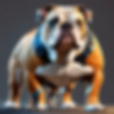 Intricate Bulldog Skin Design