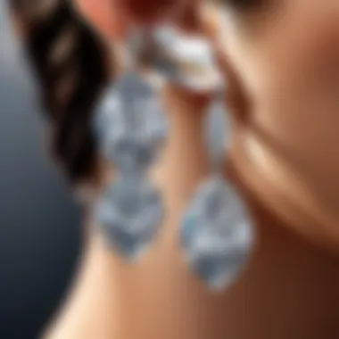 Intricate Diamond-studded Icebox Earrings