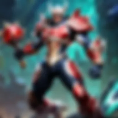 Champion Selection in League of Legends Illustration of a selection of champion characters in League of Legends