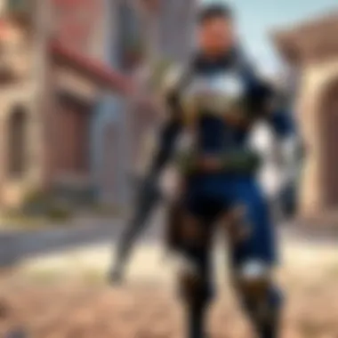 Precision and Accuracy in Valorant Combat Male agent in Valorant showcasing precision aiming
