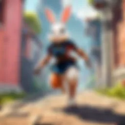 Valorant bunny hop technique illustration