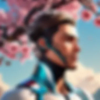 Blossoming Mindset A creative depiction of growth and flourishing with a positive outlook