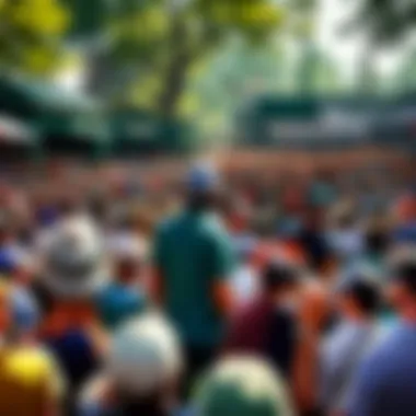 Crowd Excitement at the Masters Tournament An excited crowd during a thrilling moment at the Masters Tournament