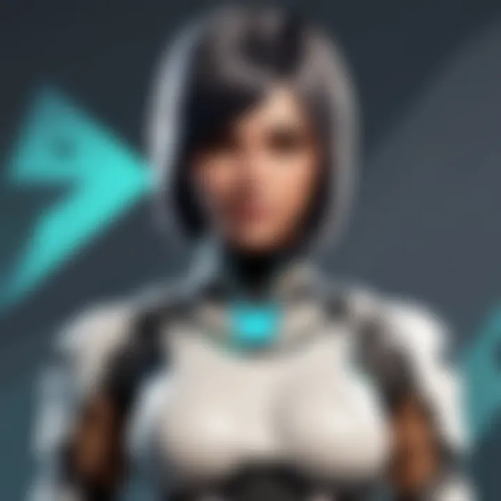 Visual representation of an advanced graphics card