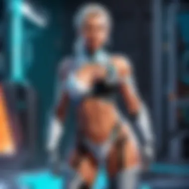 Empowered by Mojo Cryo Mystical Valorant Character wielding Mojo Cryo