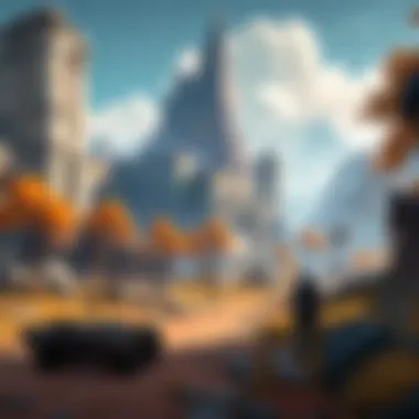 Artistic Valorant map overview in a visually captivating style