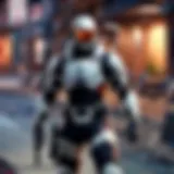 A skilled Valorant player performing a tactical play