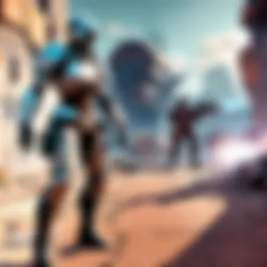 Dominate the Virtual Battlefield in an Online Battle Arena Multiplayer online battle arena game scene