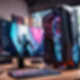 High-performance gaming PC setup