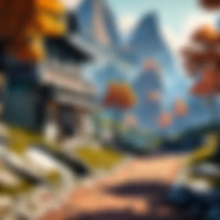 A vibrant scene showcasing Valorant gameplay highlights