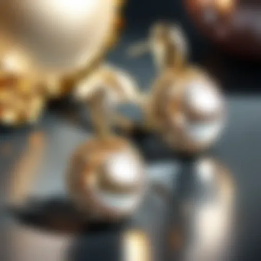 Exquisite Mateo Pearl Earrings in Radiant Sunlight