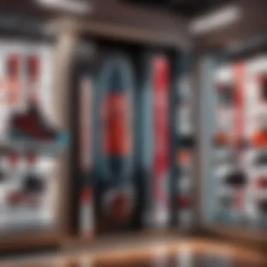 Modern Showcase of Rec Specs in Sports Equipment Store Diverse collection of Rec Specs showcased in modern sports equipment store
