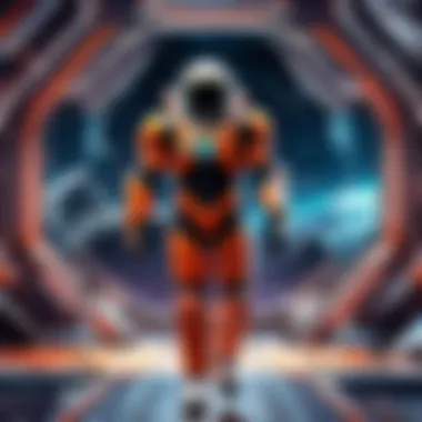 Epic Space Odyssey Quest Sci-fi space adventure game scene