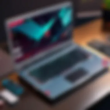 Key Laptop Components for Gaming Performance Diagram illustrating laptop components important for gaming