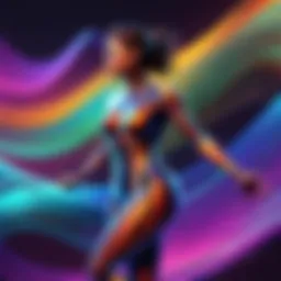 Spectrum Waves Abstract Visualization