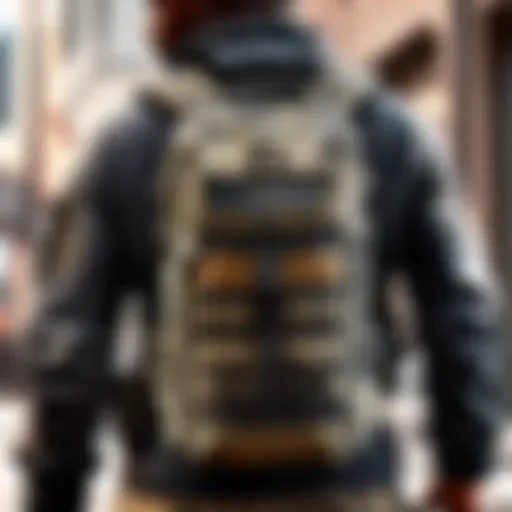 Tactical Backpack in Urban Setting