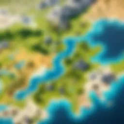 Strategic overview of Valorant maps highlighting key points