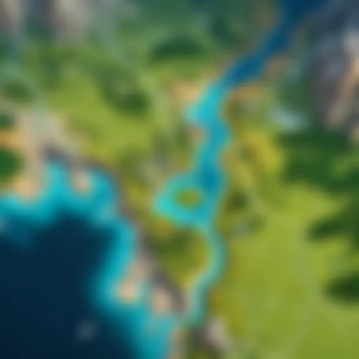Detailed layout of Split map showcasing its unique features