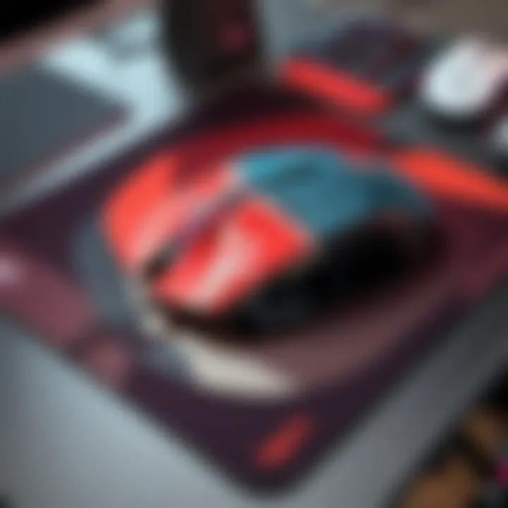 Customizable gaming mouse pad with unique artwork