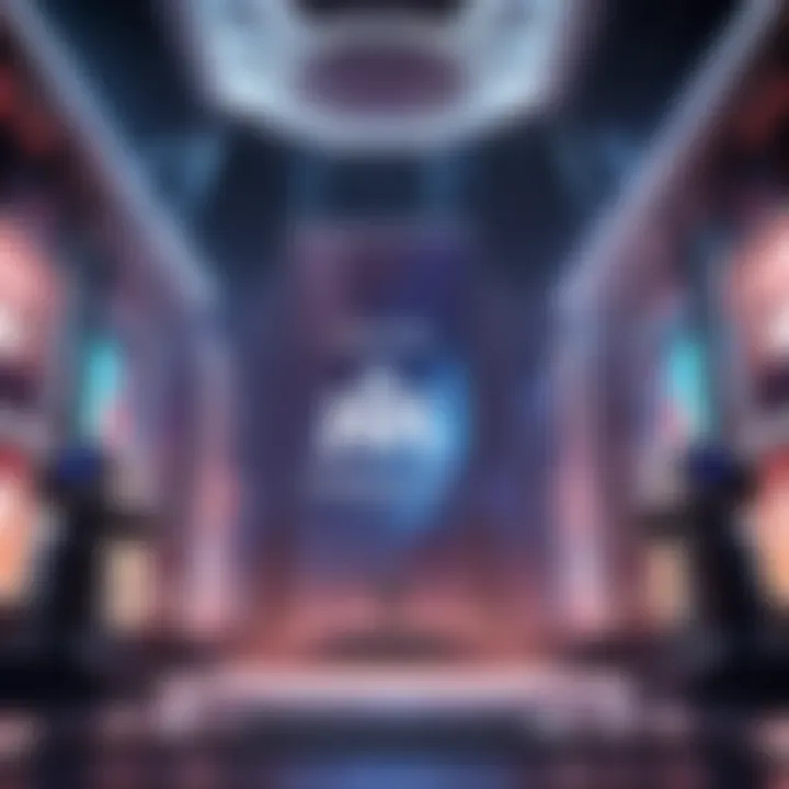 An overview of a tournament stage set up for a Valorant championship