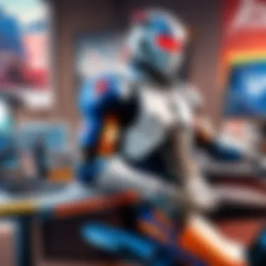 A close-up shot of a gamer focused on their screen during a tournament.