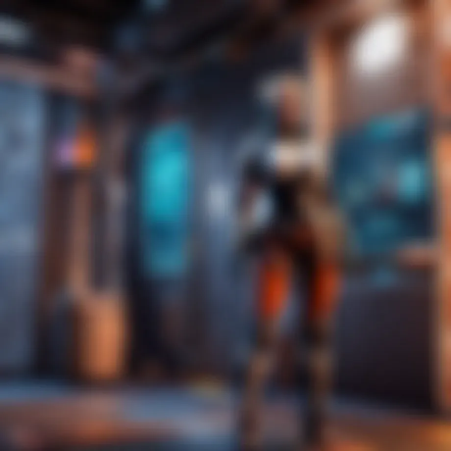Visual representation of secure gaming environment with VPN