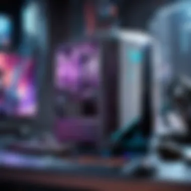 Futuristic Gaming PC Setup Futuristic Gaming PC Setup