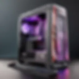 A high-performance gaming PC setup showcasing advanced hardware components.