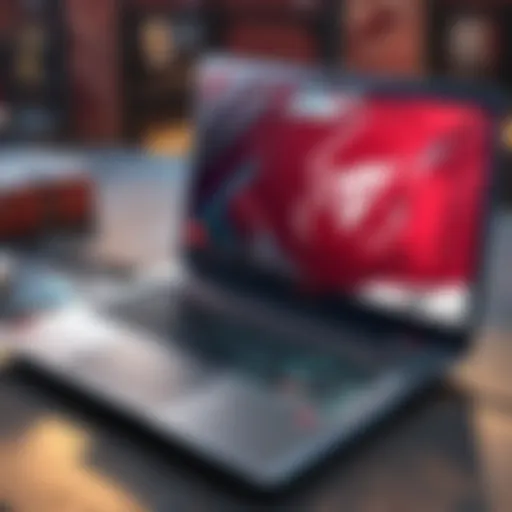 Abstract Artistic Laptop Design