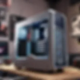 High-performance gaming PC setup with RGB lighting.