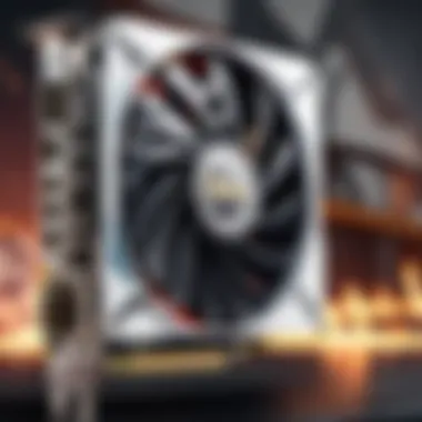 Close-up of a powerful graphics card suitable for gamers