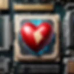 Detailed close-up of a CPU showcasing its intricate design