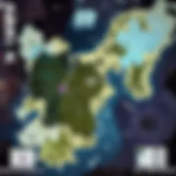 A strategic overview of the night time map layout in Valorant