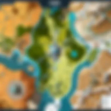 Layout Overview of the NRG Map Detailed layout of the NRG map in Valorant showcasing key areas