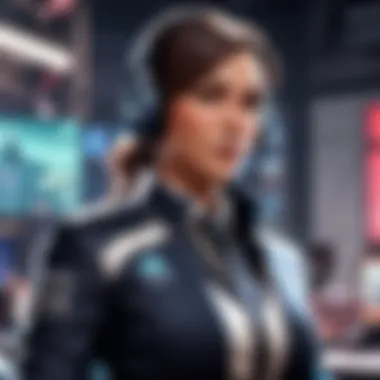 Dynamic Valorant Gameplay Dynamic moment captured during a Valorant game with announcer commentary