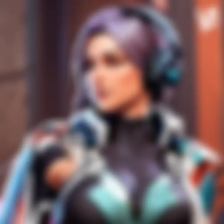 A gamer engaged in a competitive match using a voice changer