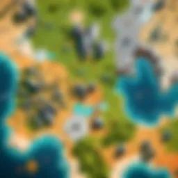 Strategic map showcasing edge comp formations