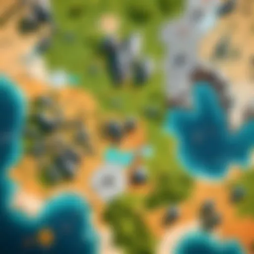 Strategic map showcasing edge comp formations