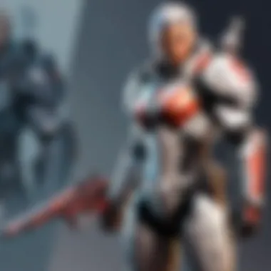 Weaponry Mastery Intricate Valorant weapon designs close-up with futuristic glow