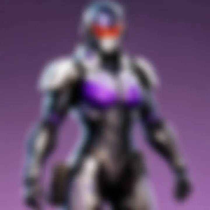 An in-game character adorned with a unique Twitch Prime skin.
