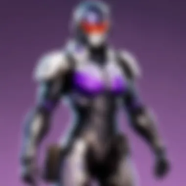 In-Game Character with Prime Skin An in-game character adorned with a unique Twitch Prime skin.