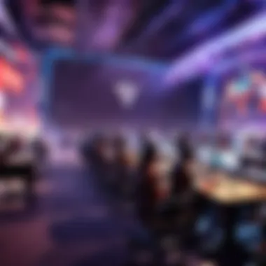 Engaged Audience at Valorant Esports Event Engaged audience watching a Valorant esports event