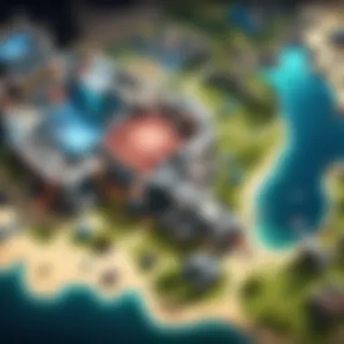 Strategic Map Overview in Valorant Strategic map overview highlighting gameplay mechanics in Valorant