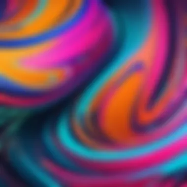 Abstract VCT Color Swirls