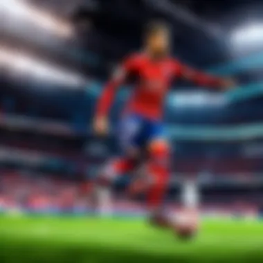 A high-definition television with a football match on screen.