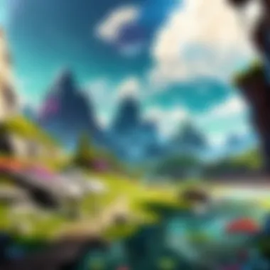 Imaginary Landscape Reflecting League of Legends Account Setup Virtual World Visualization