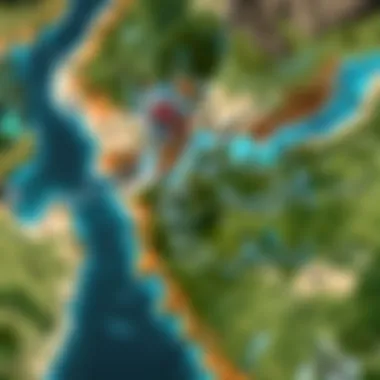 Strategic Map Communication Strategic map highlighting communication